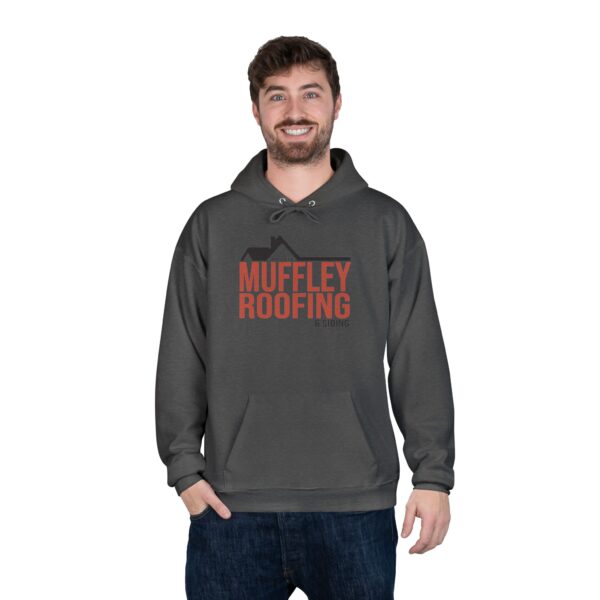 Muffley Roofing - Midweight Pullover Hoodie - Image 8