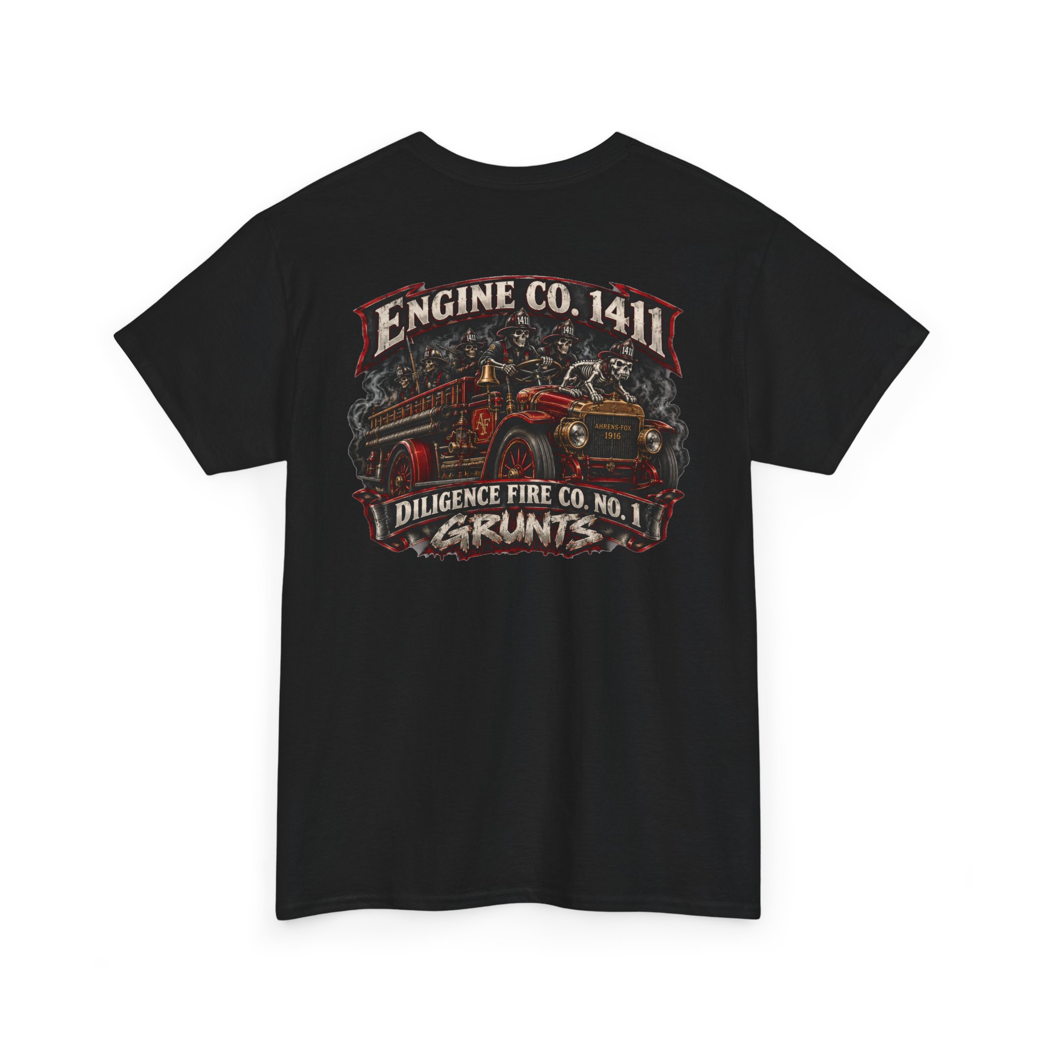 Engine Co. 1411 Diligence Fire Co. Vintage Truck Design - Image 2